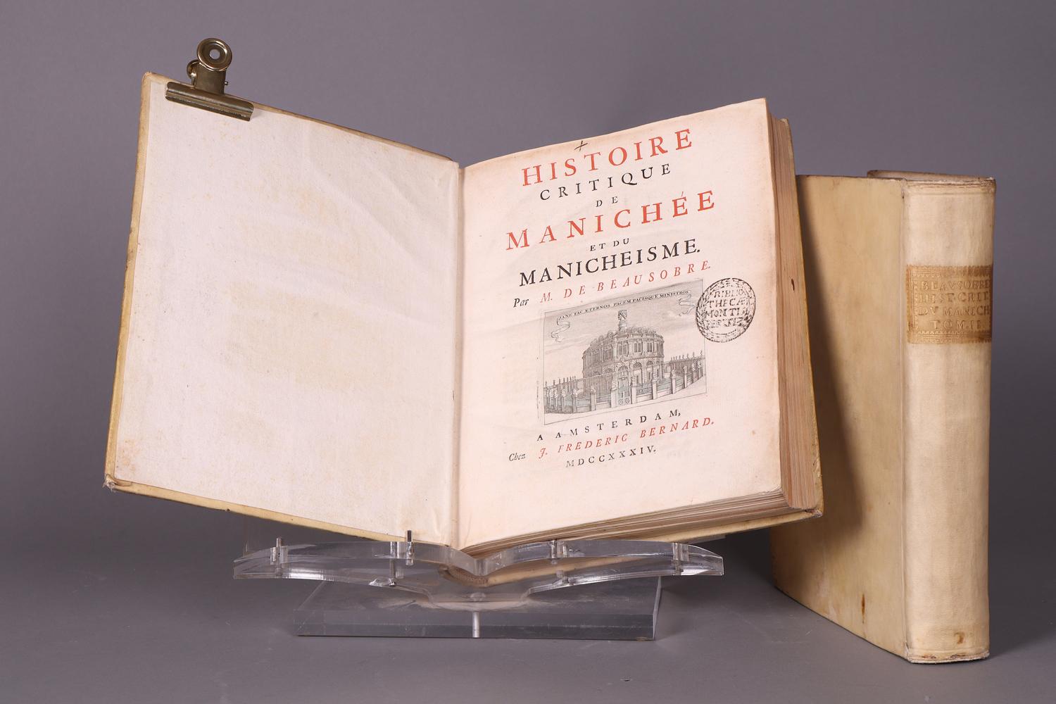 Histoire critique de Manichée et du manichéisme.