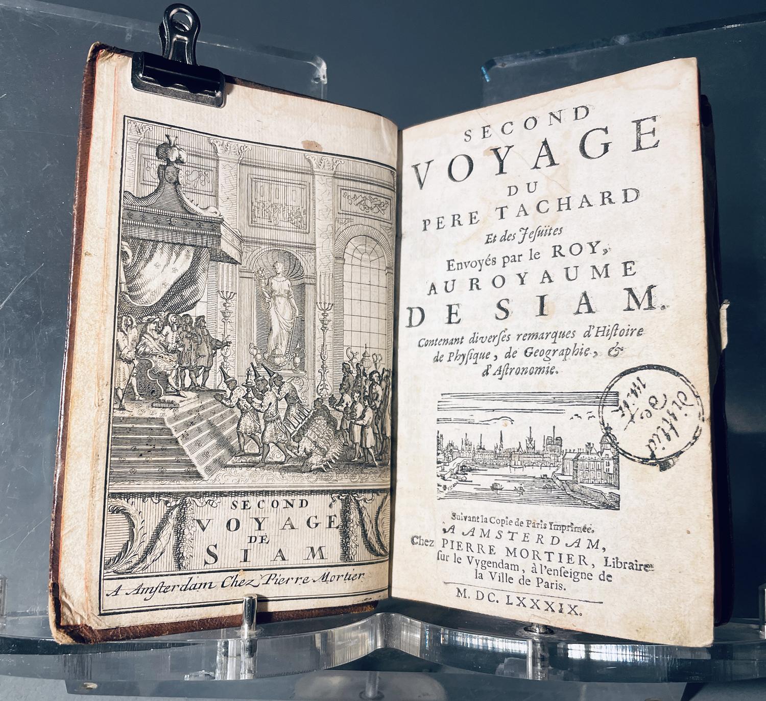Second voyage du père Tachard et des jésuites envoyez par le roy au royaume de Siam.