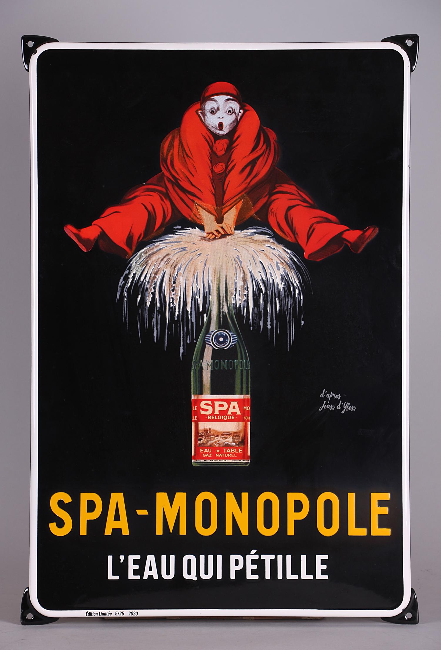Spa-monopole. L’eau qui pétille. 2020.